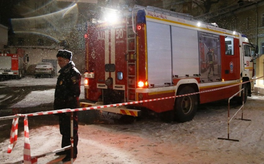 В Москве в здании культурного центра ГУ МВД произошел пожар