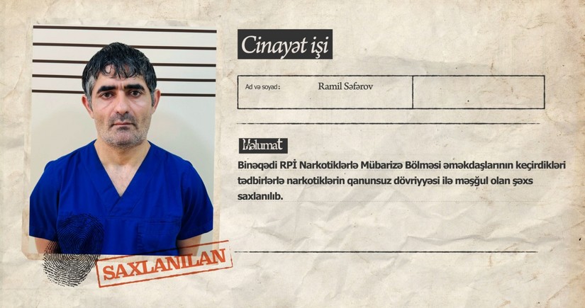 İran vətəndaşının narkokuryerliyə cəlb etdiyi dəstə üzvü saxlanılıb