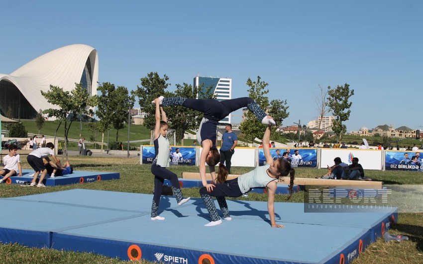 Baku residents watch demonstration performances in several sports