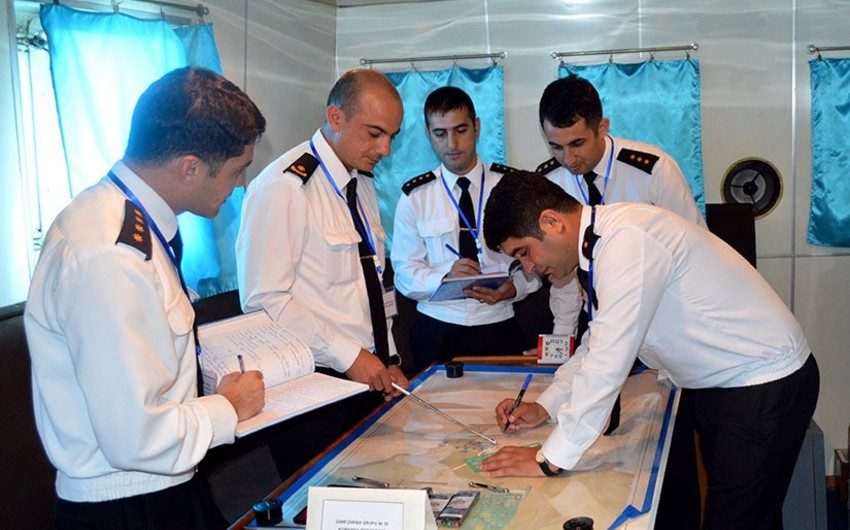 Военно-морские силы Азербайджана проводят командно-штабные учения