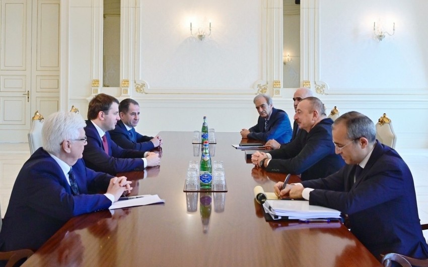 President Ilham Aliyev received delegation led by Russian minister of economic development