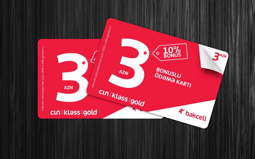 ​Компания Bakcell начала продажу новых бонусных карт оплаты
