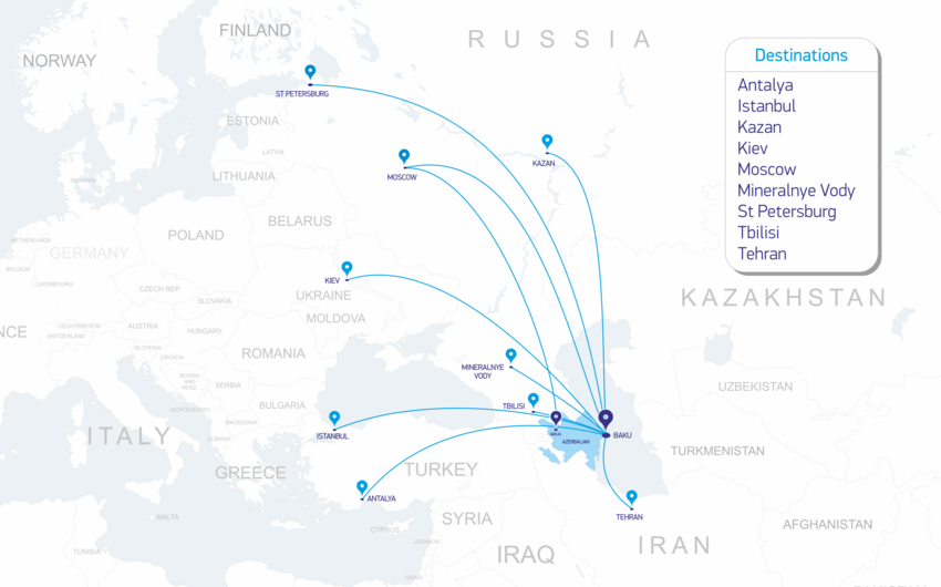 “Buta Airways” İstanbula və Sankt-Peterburqa aviabilet satışına başlayıb