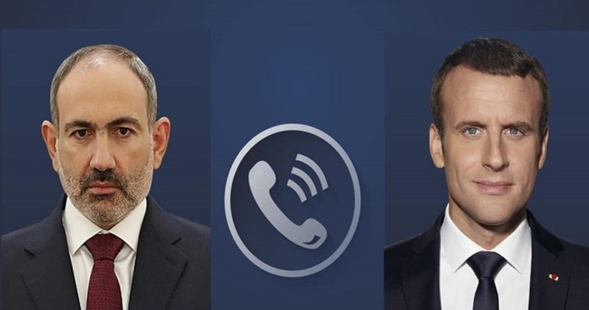 Paşinyan Makronu Bakı - İrəvan sülh müqaviləsinin mətninin razılaşdırılması barədə məlumatlandırıb