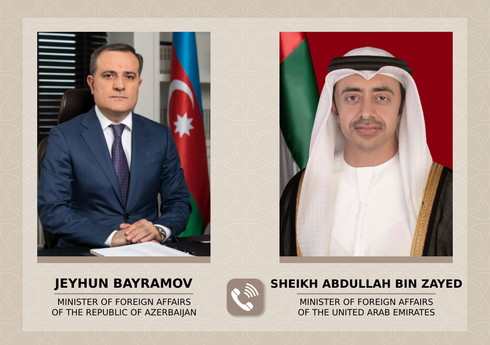 Джейхун Байрамов обсудил региональные вопросы с министром иностранных дел ОАЭ
