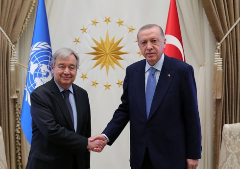 Эрдоган и Гутерриш обсудили палестино-израильский конфликт