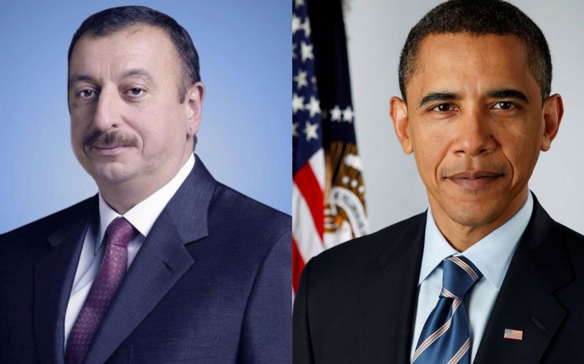 Президент Ильхам Алиев направил поздравительное письмо Бараку Обаме