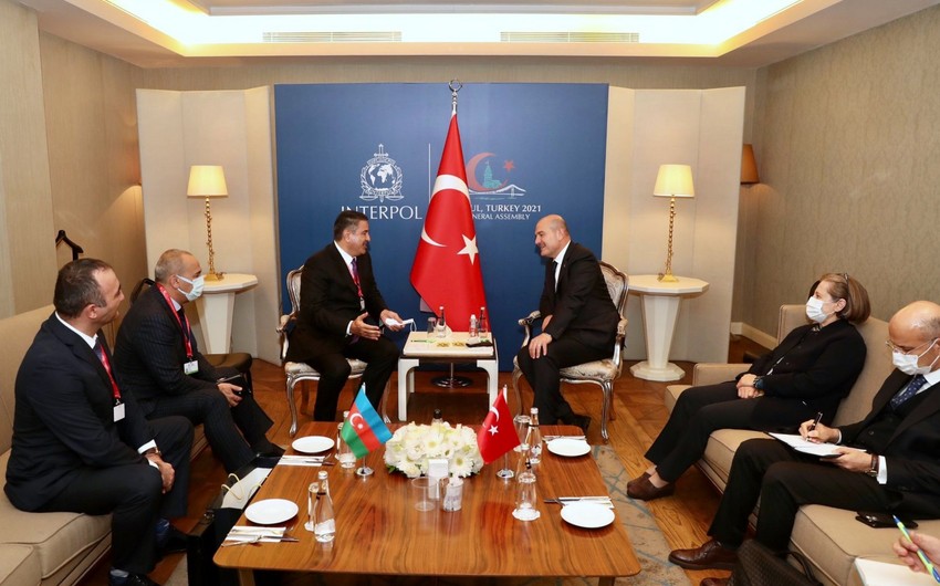 Азербайджанский замминистра встретился с главой МВД Турции
