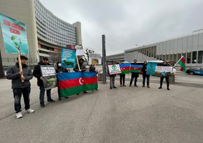 Diaspora activists hold protest rally in Vienna against Armenian ecoterror