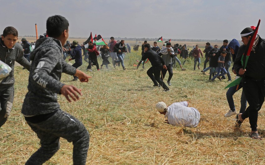 В столкновениях на границе сектора Газа пострадали 36 палестинцев