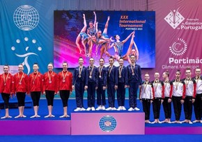 Азербайджанские гимнастки завоевали четыре медали на международном турнире в Португалии