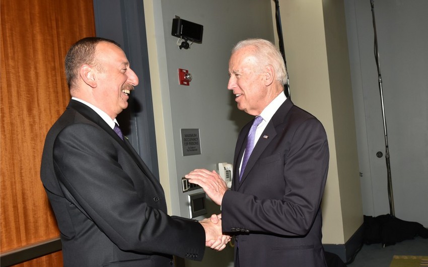 US Vice President Joe Biden phoned President of Azerbaijan Ilham Aliyev