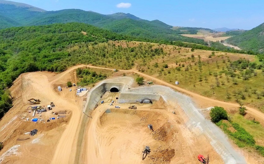 Начато строительство тоннелей на автомобильной дороге Новый Ахмедбейли-Физули-Шуша