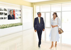 Mehriban Aliyeva attends opening of secondary school and nursery-kindergarten in Baku