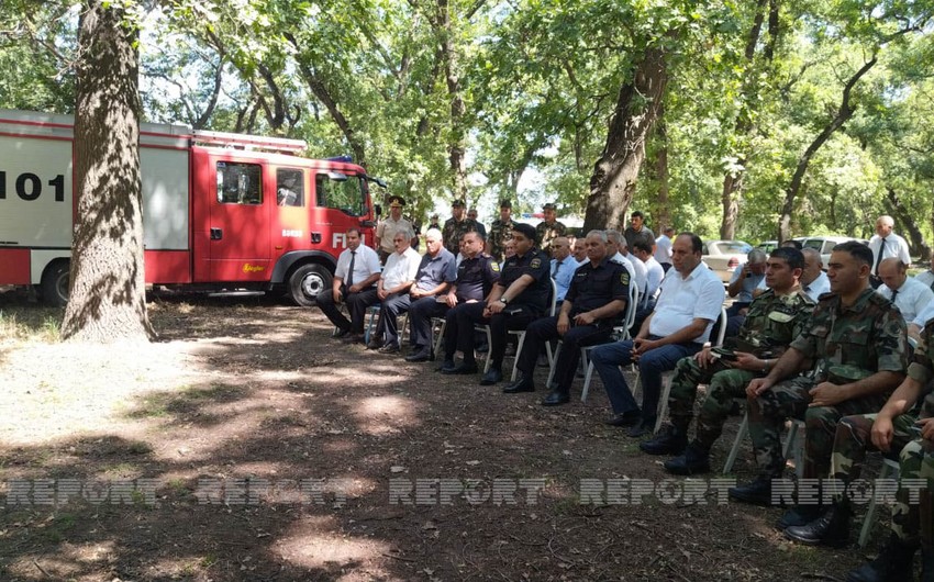 Bərdədə yanğın təhlükəsizliyi ilə bağlı tədbir keçirilib