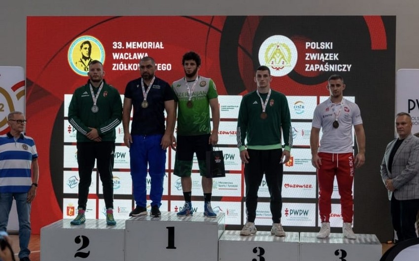 Азербайджанские борцы завоевали 3 медали на международном турнире в Польше