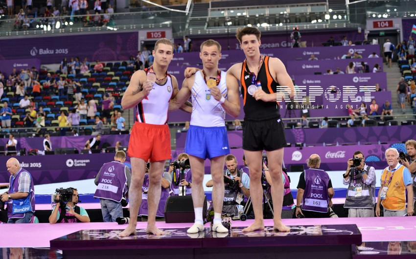 Azərbaycan gimnastı Bakı 2015də bürünc medal qazanıb