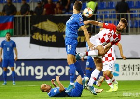 Azerbaijan national team draws Croatia
