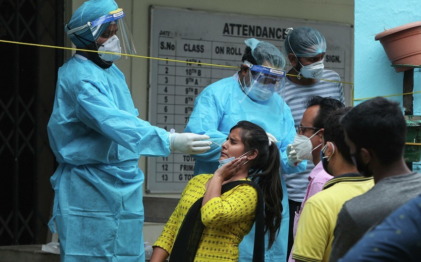 Hindistanda koronavirusa yoluxanların sayı azalıb 