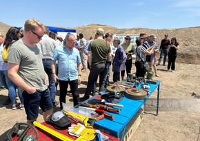 Famous travelers get acquainted with course of demining in Azerbaijan’s Horadiz