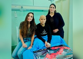 Leyla Əliyeva Uşaq Onkologiya Klinikasında olub