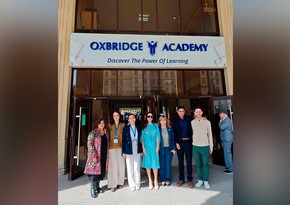 Leyla Əliyeva  Oxbridge Baku Akademiyasında olub