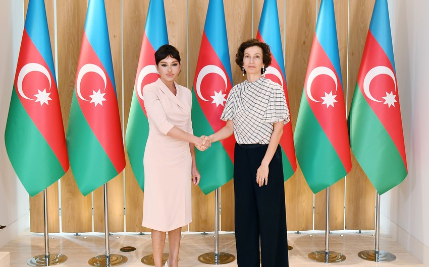 First Vice-President Mehriban Aliyeva met with Director-General of UNESCO Audrey Azoulay