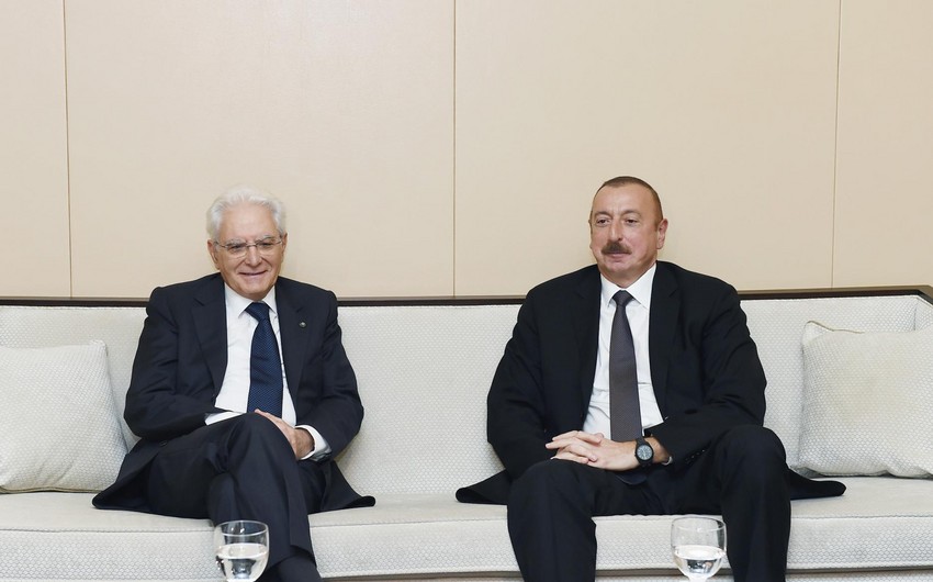 Ильхам Алиев поздравил президента Италии
