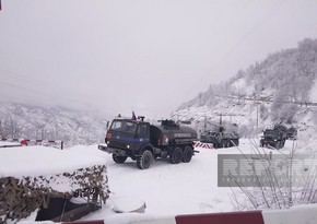 31 vehicles of Russian peacekeepers move freely on Khankandi-Lachin road - VIDEO