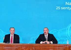 President Ilham Aliyev to Erdogan: 'Your statements expressing the interests of Azerbaijan at UN are yet another step of brotherhood'