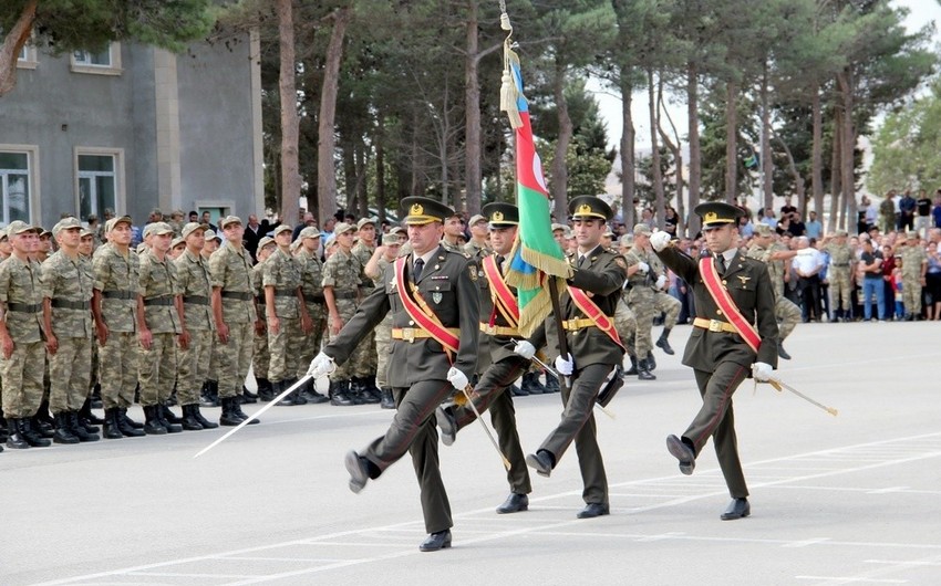 Состоялась церемония принятия военной присяги молодыми солдатами