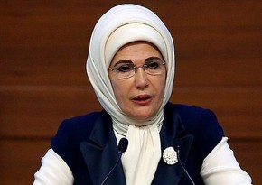 Первая леди Турции поблагодарила Азербайджан за поддержку 