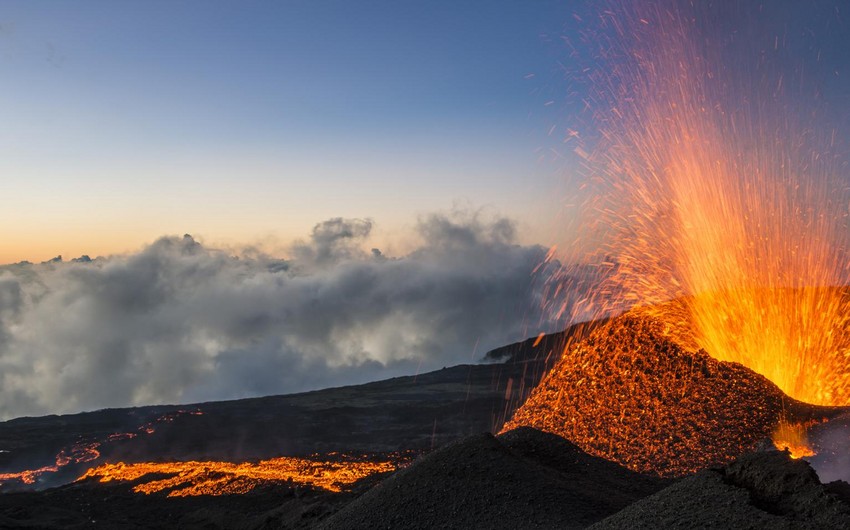 Piton de la Fournaise volcano erupts in France