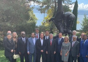 Rovnag Abdullayev attends inauguration of judo monument - VIDEO