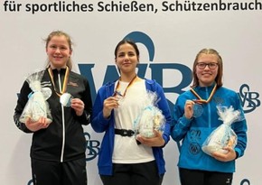 Azərbaycanın daha bir atıcısı Almaniyada beynəlxalq turnirdə qızıl medal qazanıb