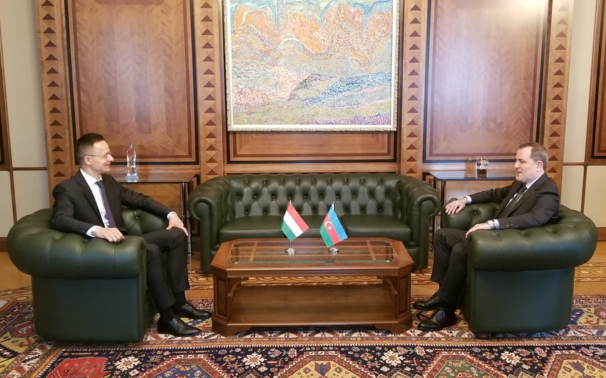 Azerbaijani, Hungarian FMs meet in Baku