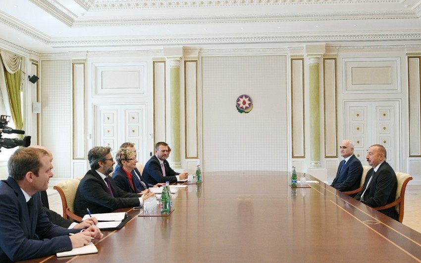 President Ilham Aliyev receives delegation led by Czech minister of industry and trade