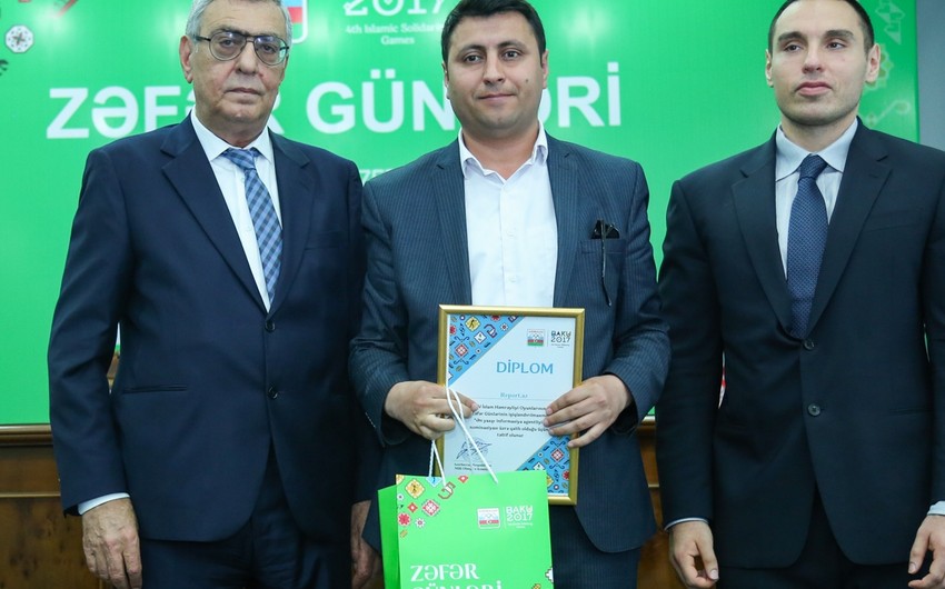 Report News Agency gets award for Baku 2017 Islamic Games