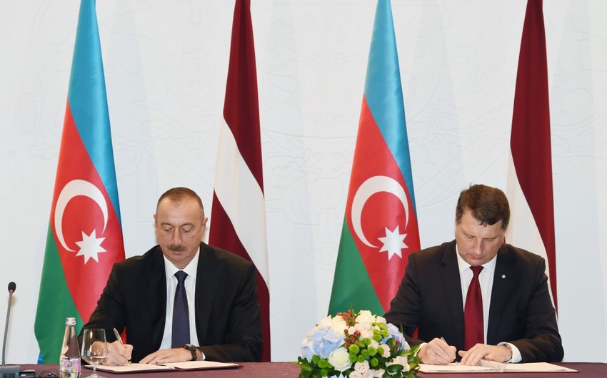 Azerbaijan and Latvia sign documents
