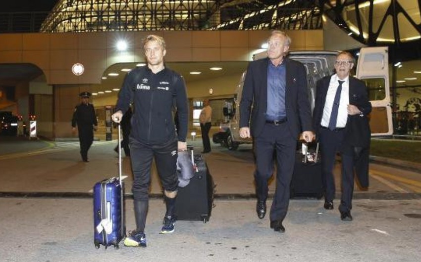 Norwegian football team arrives in Baku