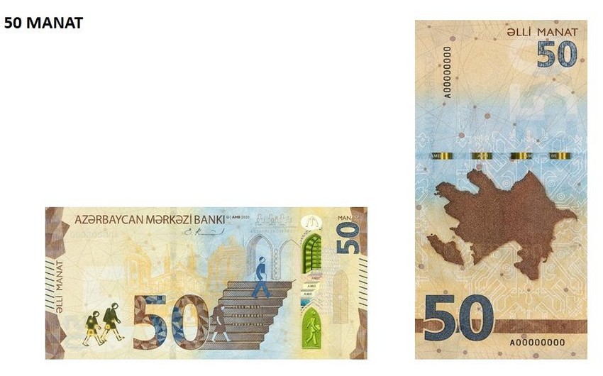 Azərbaycanın 50 manatlıq pul nişanı dünyanın ən təhlükəsiz banknotu seçilib