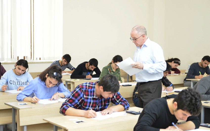 British experts administer term exams at the Baku Higher Oil School
