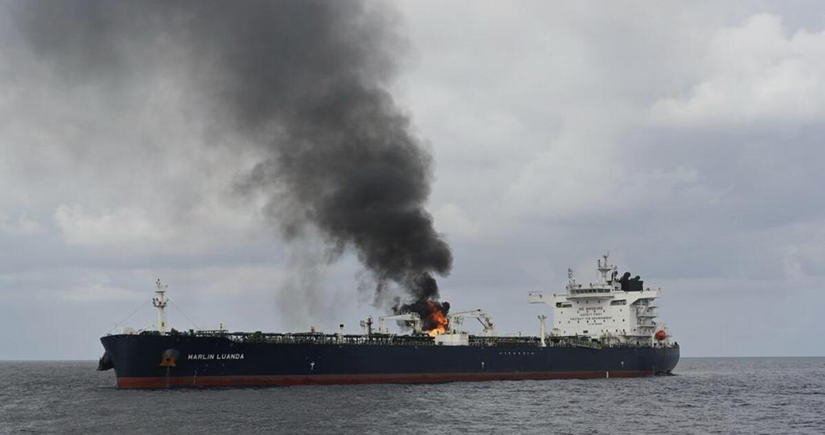 Panama-flagged oil tanker reportedly attacked southwest of Yemen's Mocha