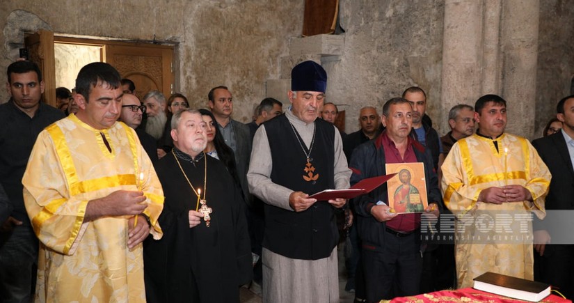 Dini icmaların nümayəndələri Xudavəng monastırında dini ayinlər həyata keçiriblər