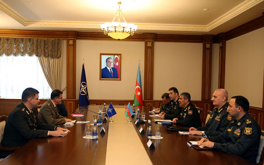 Azerbaijan Defense Minister meets with NATO representative