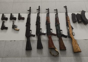 В Ханкенди обнаружены оружие и множество боеприпасов