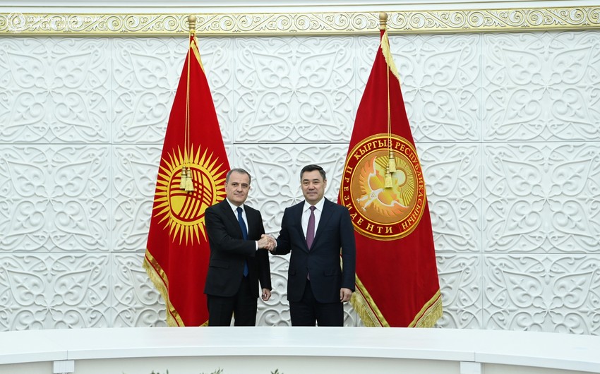 Jeyhun Bayramov meets with President of Kyrgyzstan