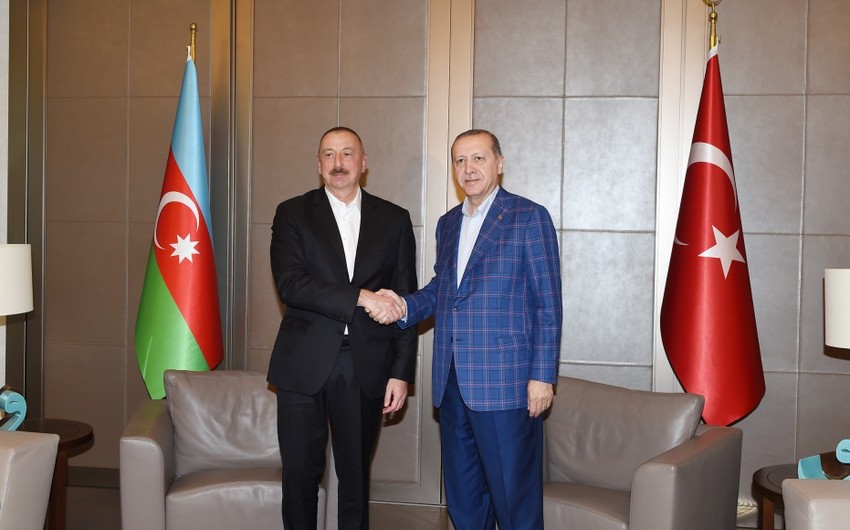 President Ilham Aliyev meet with Turkish President Recep Tayyip Erdogan