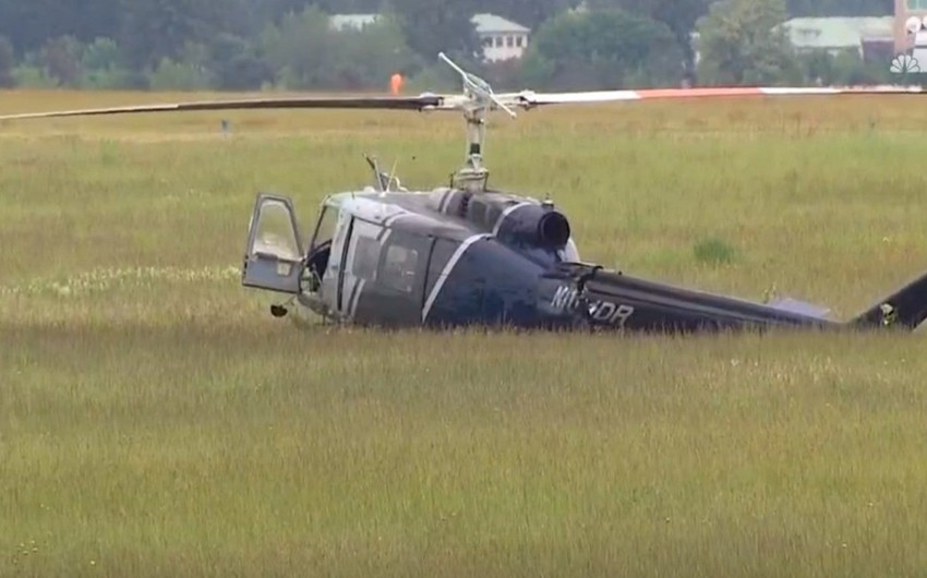 В США при жёсткой посадке вертолёта пострадали два человека - ВИДЕО