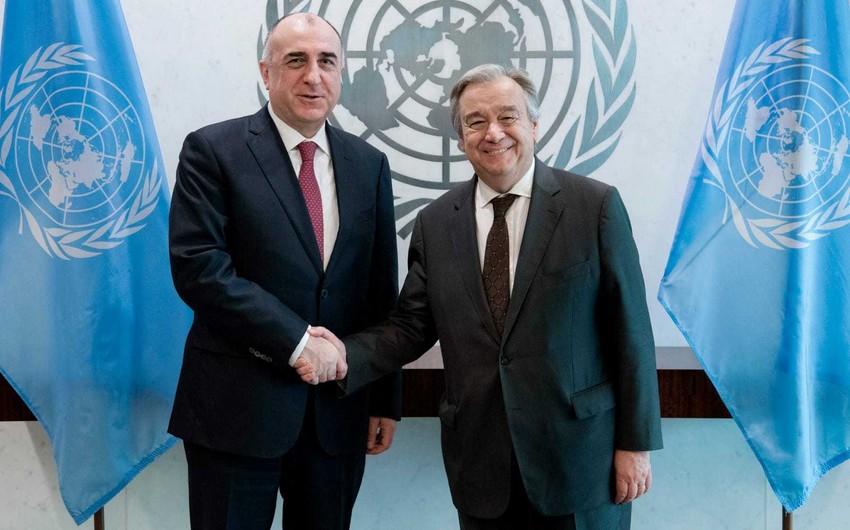 Azerbaijan FM met with UN Secretary General in New York